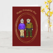 Friendship Day Card voor ouderen Kaart (Gele Bloem)