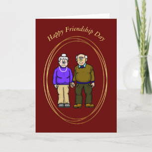 Friendship Day Card voor ouderen Kaart