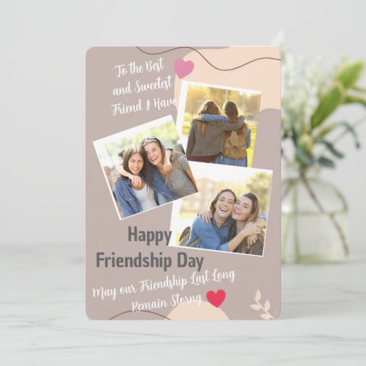 Friendship Day Invitation card (Debout devant)