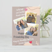Friendship Day Invitation card (Debout devant)