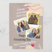 Friendship Day Invitation card (Devant / Derrière)