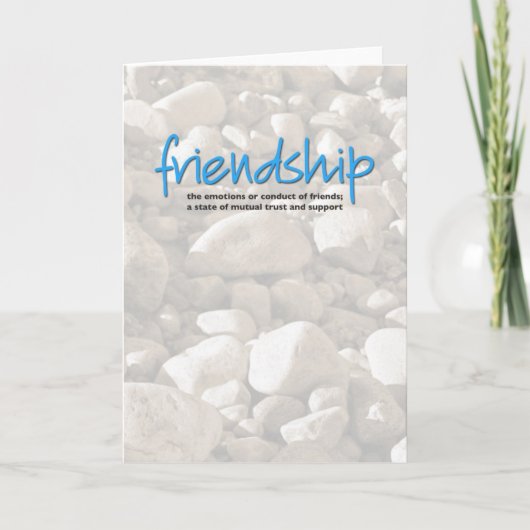 Friendship Definition Inspiration Card Kaart (Voorkant)