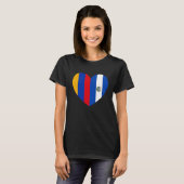Friendship Forever El Salvador And Armenia T-shirt (Voorkant volledig)
