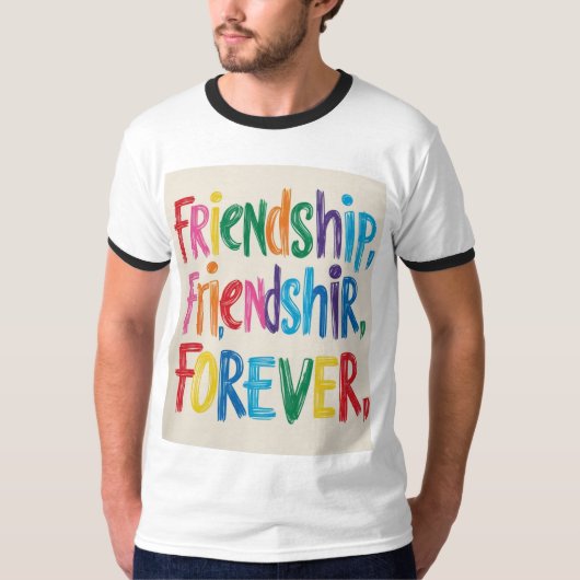 Friendship Forever T-Shirt Design (Zazzle) Rock yo (Devant)