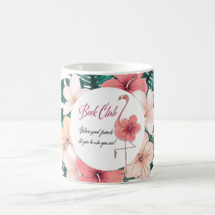 Friendship Friends Book Club Pink Flamingo Koffiemok