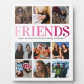 Friendship Gift | Friend Photo Collage Fotoplaat (Voorkant)