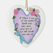 Friendship Heart One Keepomwille Ornament (Rechts)