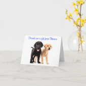 Friendship Labrador Retriever Puppies Kaart (Gele Bloem)