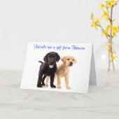 Friendship Labrador Retriever Puppies Kaart (Gele Bloem)