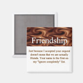 Friendship Magnet Magneet (Voorkant / Achterkant)