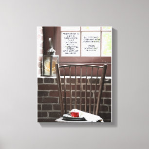 Friendship Millers-stoel Gekapt Canvas (Premium) Afdruk