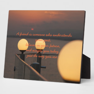 Friendship Proverb Plaque Fotoplaat