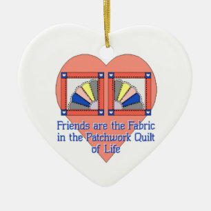 Friendship Quilt Keramisch Ornament