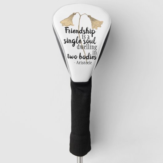 Friendship Quote Flowers Golfheadcover (Voorkant)