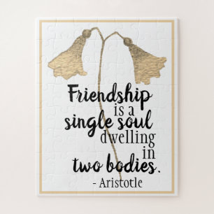 Friendship Quote Flowers Legpuzzel
