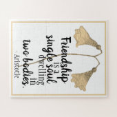 Friendship Quote Flowers Legpuzzel (Horizontaal)