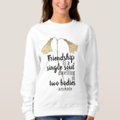 Friendship Quote Flowers Trui (Voorkant)
