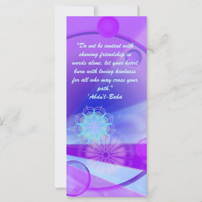 Friendship Ruhi-citaat (Voorkant)