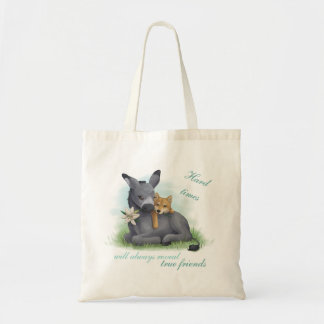 Friendship Shiba Inu & Donkey Tote Bag