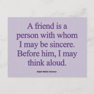 Friendship Sincerity Briefkaart