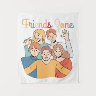 Friendship Squad Graphic Wandkleed