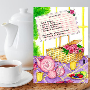 Friendship Tea Friendship Card Kaart