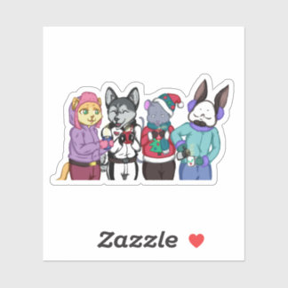 Friendship Warms the Heart Sticker