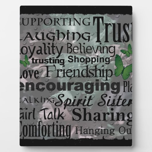 Friendship Word Art Fotoplaat (Voorkant)