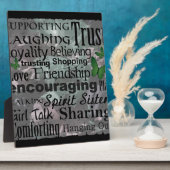 Friendship Word Art Fotoplaat (Zijkant)