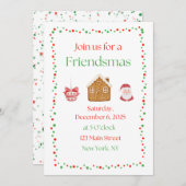 Friendsmas Invitation Kaart (Voorkant / Achterkant)