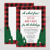 Friendsmas Invitations, Vakantiepartij Kaart (Voorkant / Achterkant)