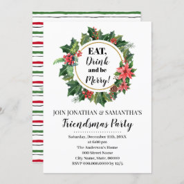 Friendsmas kerstfeest kaart