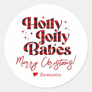 Friendsmas Meidenavond Dames Kerst Slumber Ronde Sticker