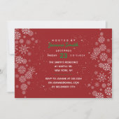 Friendsmas Snowflakes Photo Invitation (Dos)