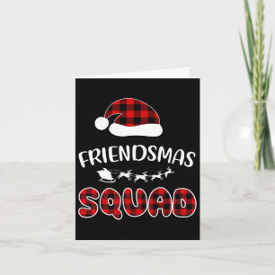Friendsmas Squad Funny Xmas lichte familie die ove Kaart