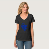 Friendswood Mustangs Peace Love Mustangs T-shirt (Voorkant volledig)
