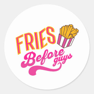 Fries avant les gars, Valentines, Sticker de la Sa