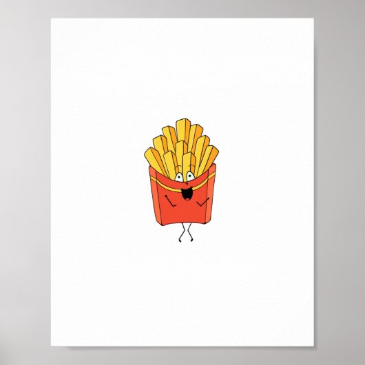 Fries, chips, hot chips thema poster (Voorkant)