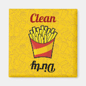Fries Dishwasher Magnet Magneet (Voorkant)