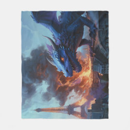 Fries, iemand? Drakenkunst Fleece Deken