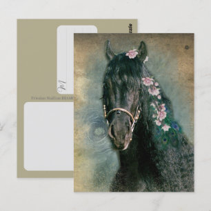 Fries paard - ansichtkaart briefkaart