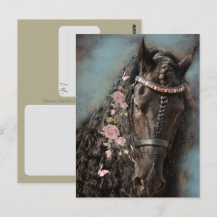 Fries paard - ansichtkaart briefkaart