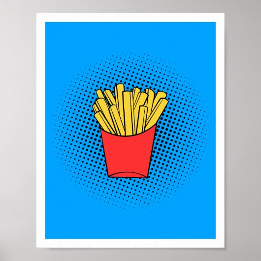 Fries Pop Art Poster (Voorkant)