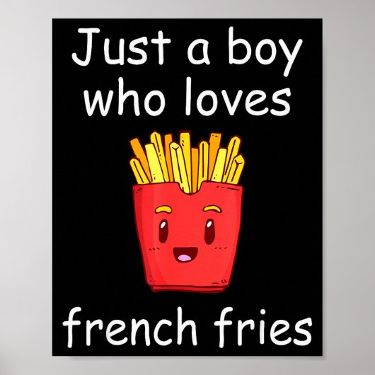Fries Shirt Funny French Fries Lover Cool French F Poster (Voorkant)