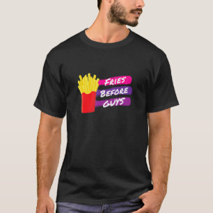 Fries voor jongens Funny French Fries kletsen sing T-shirt