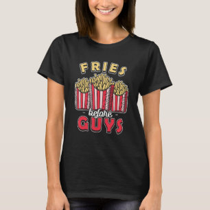 Fries voor jongens junk food t-shirt