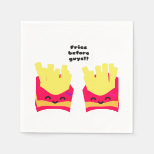 Fries voor jongens! servet