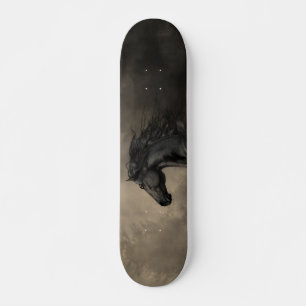 Friese paard in het vervagende licht skateboard