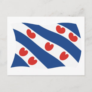 Friese Vlag Ansichtkaart Briefkaart