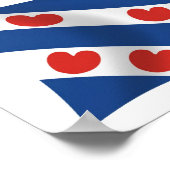 Friese Vlag Poster Print (Hoek)